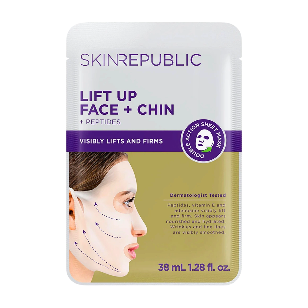 Skin Republic Lift Up Face + Chin Mask + Peptides, 38ml