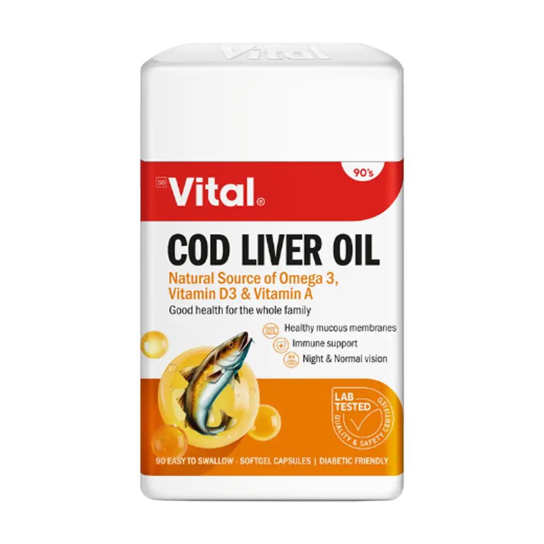 Vital Cod Liver Oil Capsules, 90's