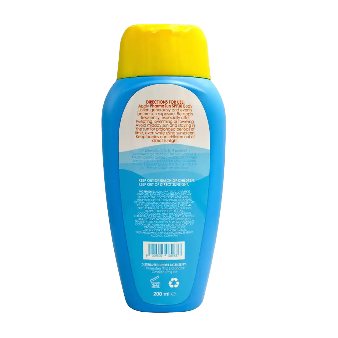 Pharmasun SPF30 Sunscreen Lotion, 200ml