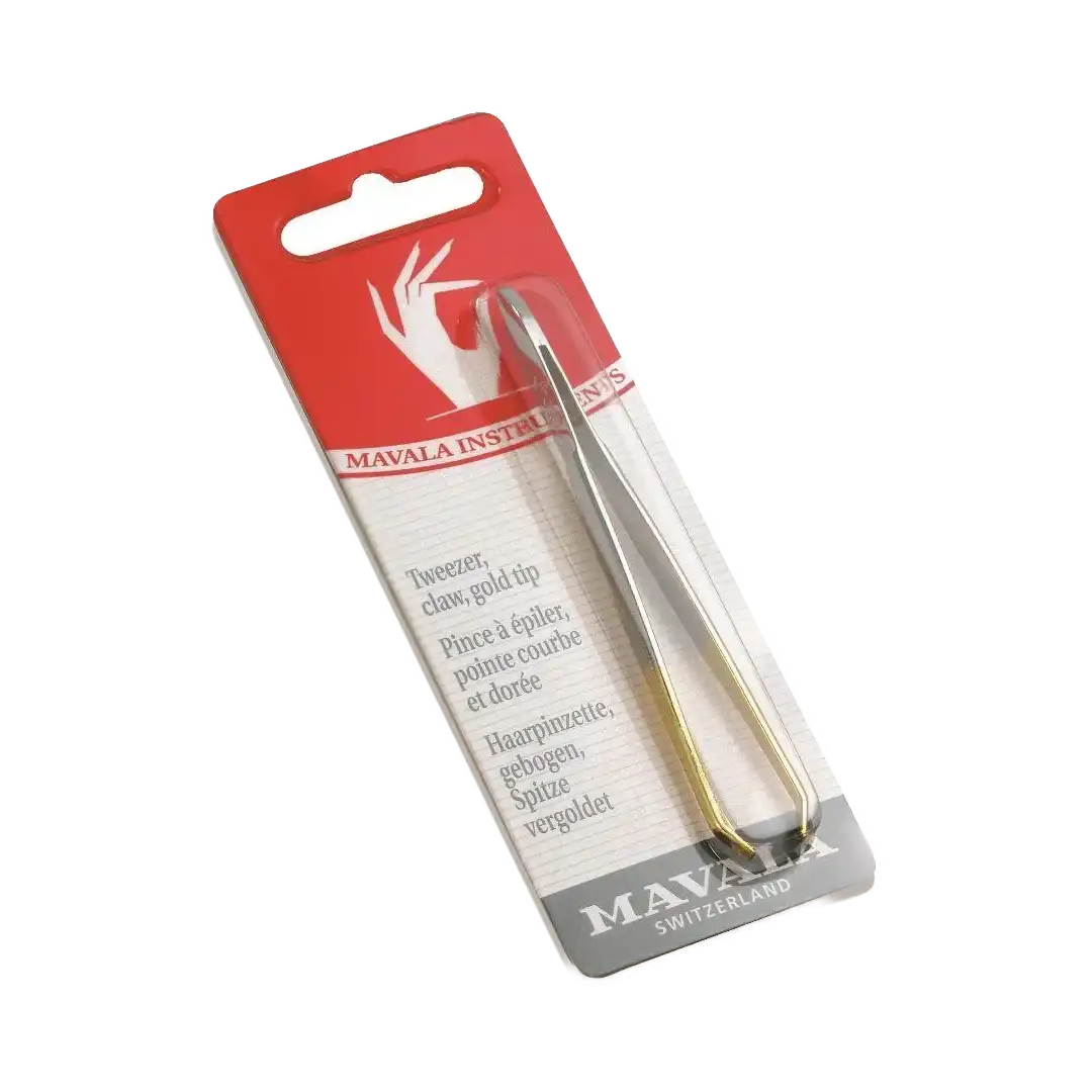 Mavala Implement Tweezer Gold Tip, Claw