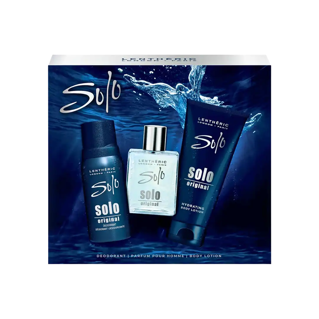 Lentheric Solo Original Parfum Pour Homme 3-Piece Gift Set