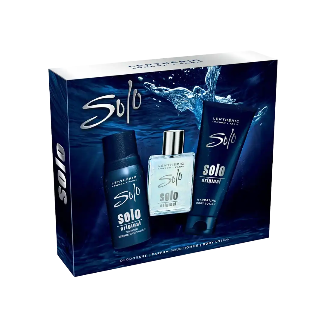 Lentheric Solo Original Parfum Pour Homme 3-Piece Gift Set