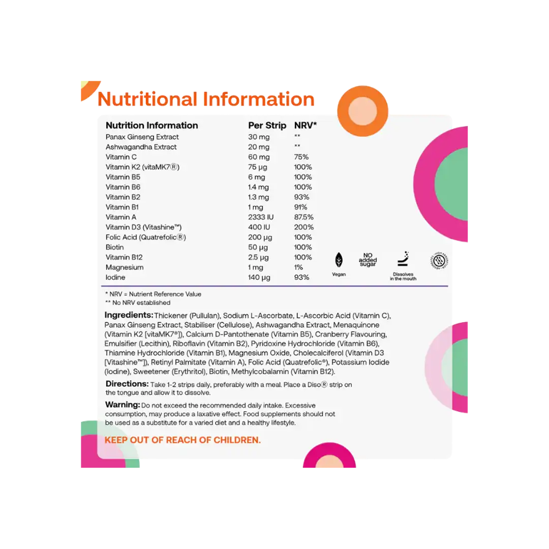 Diso Multi-Vitamin Strips, 30's