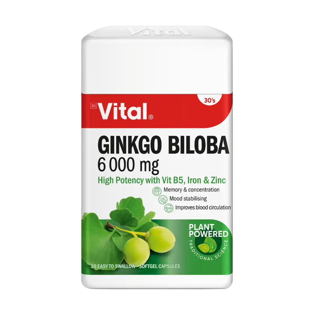 Vital Ginkgo Biloba Capsules, 30's