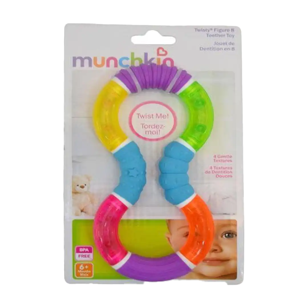 Munchkin Twisty Figure 8 Teether Toy 6m+, 1 Piece