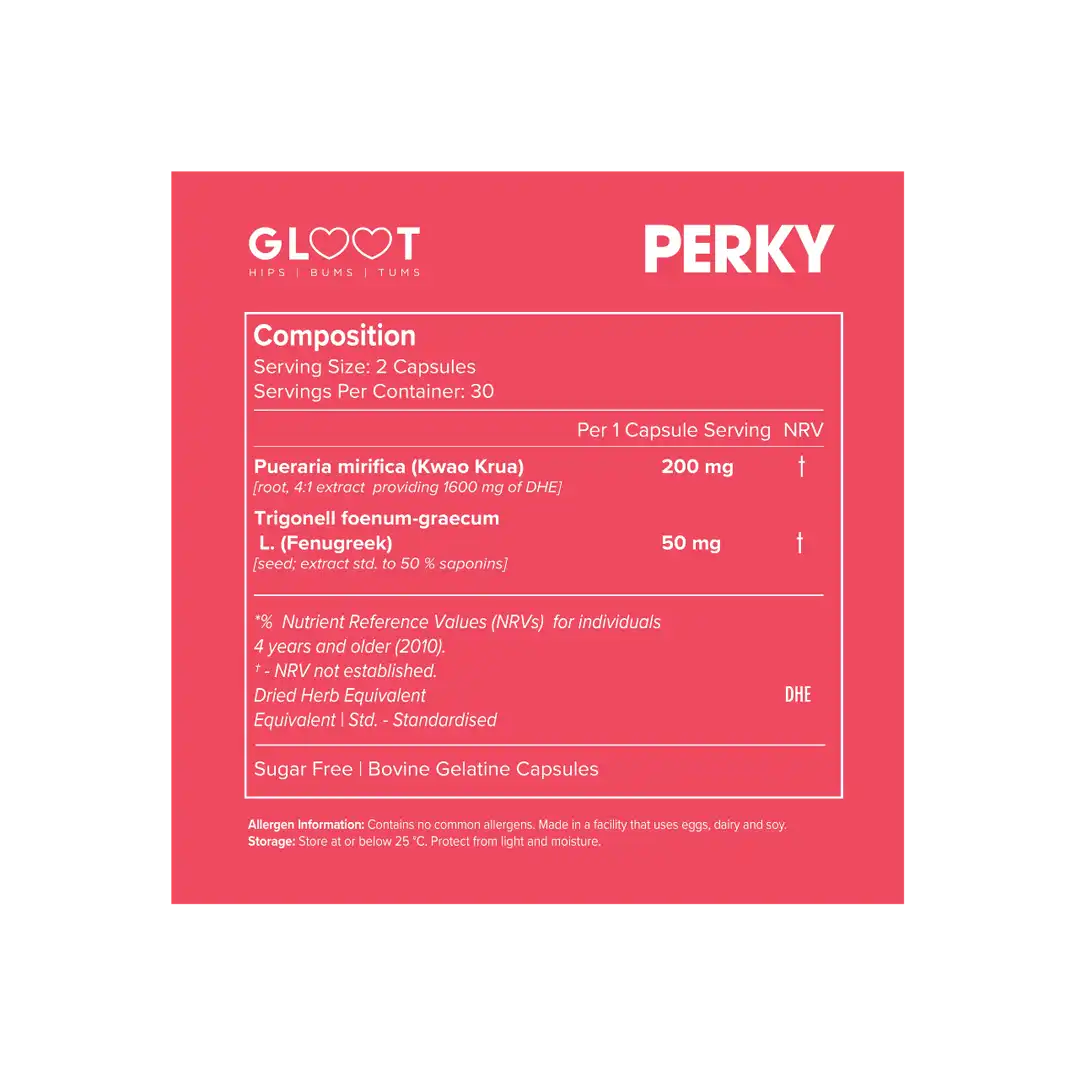 Gloot Perky Breast Fullness & Firming, 60's