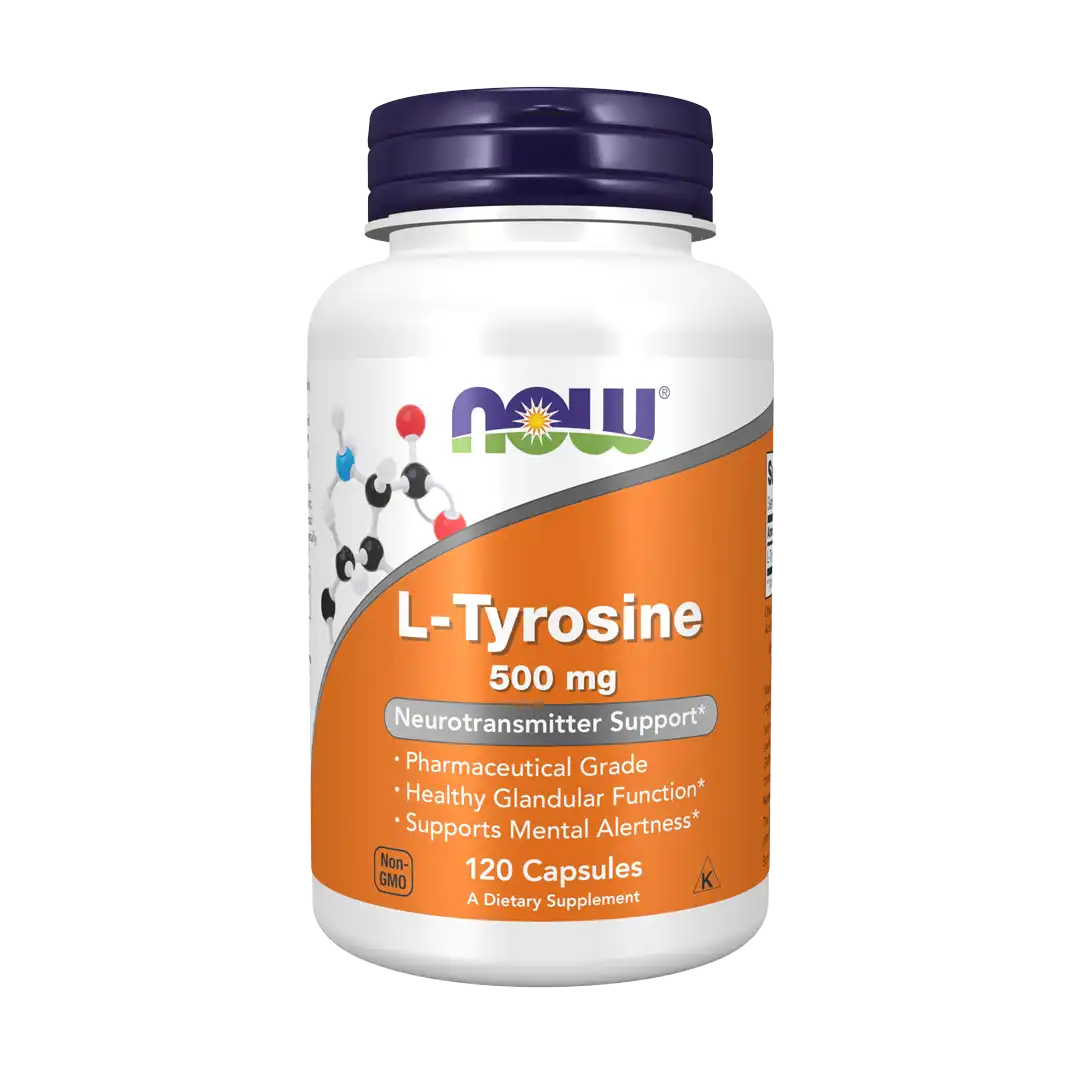 NOW Foods L-Tyrosine 500mg Capsules, 120's