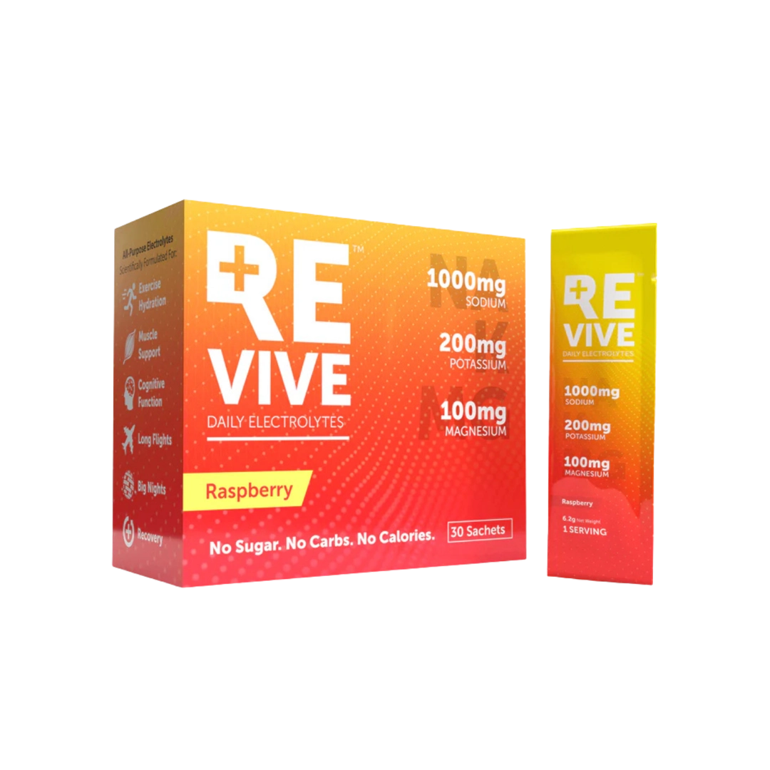 Revive Daily Electrolytes Raspberry, 30's