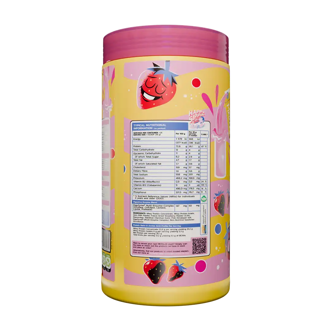 Metalab BRIDGE Premium Whey Protein Blend Strawberry Milk, 29 Servings