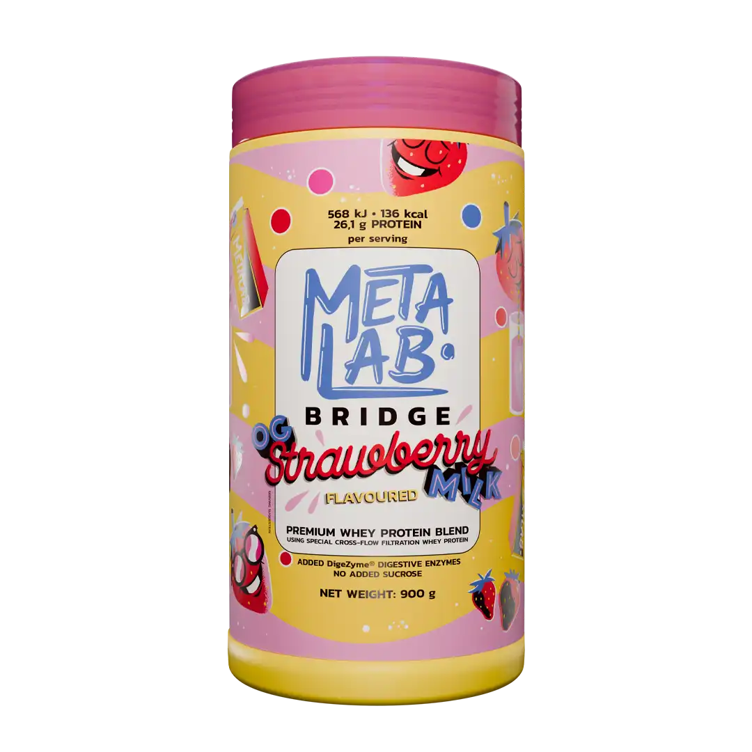 Metalab BRIDGE Premium Whey Protein Blend Strawberry Milk, 29 Servings