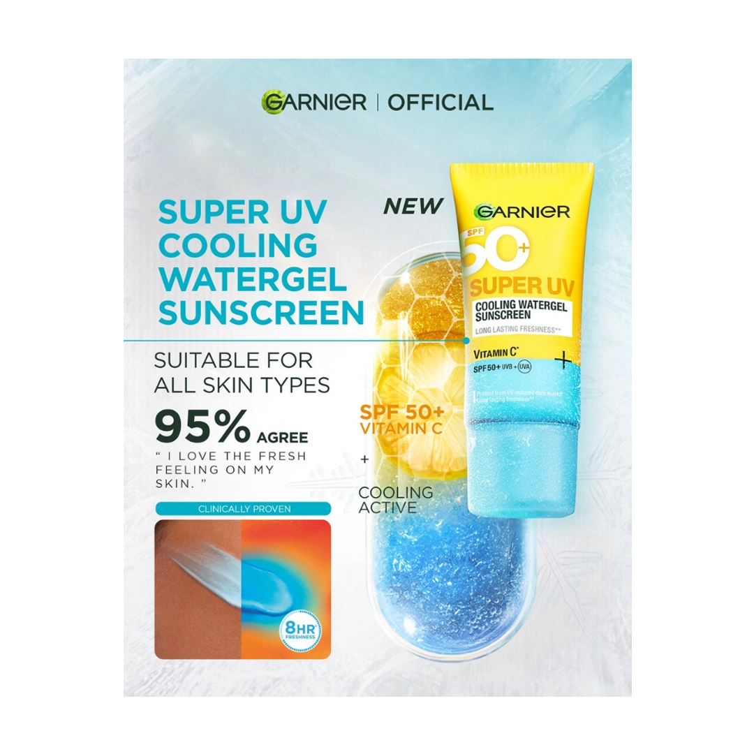 Garnier Cooling Watergel Sunscreen Vit C, 30ml