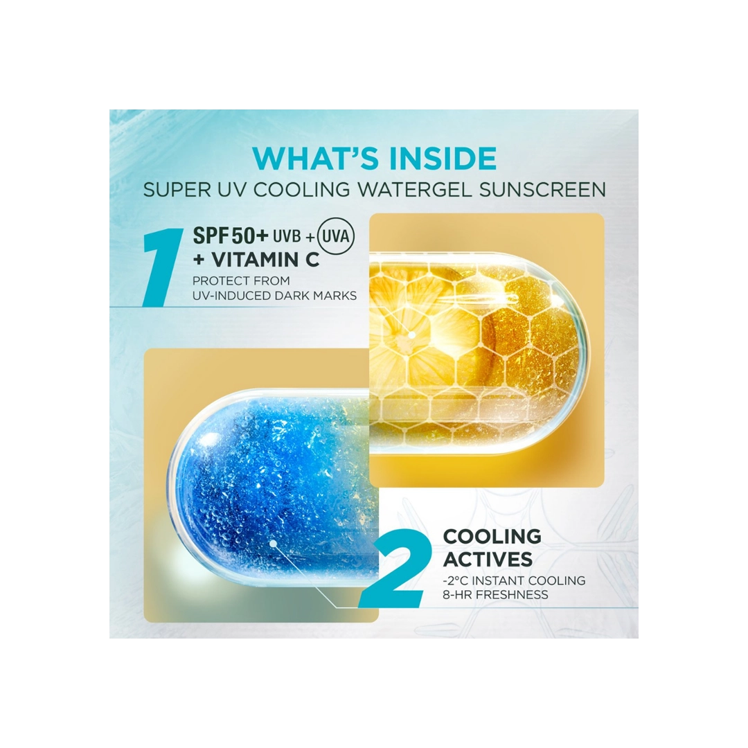 Garnier Cooling Watergel Sunscreen Vit C, 30ml