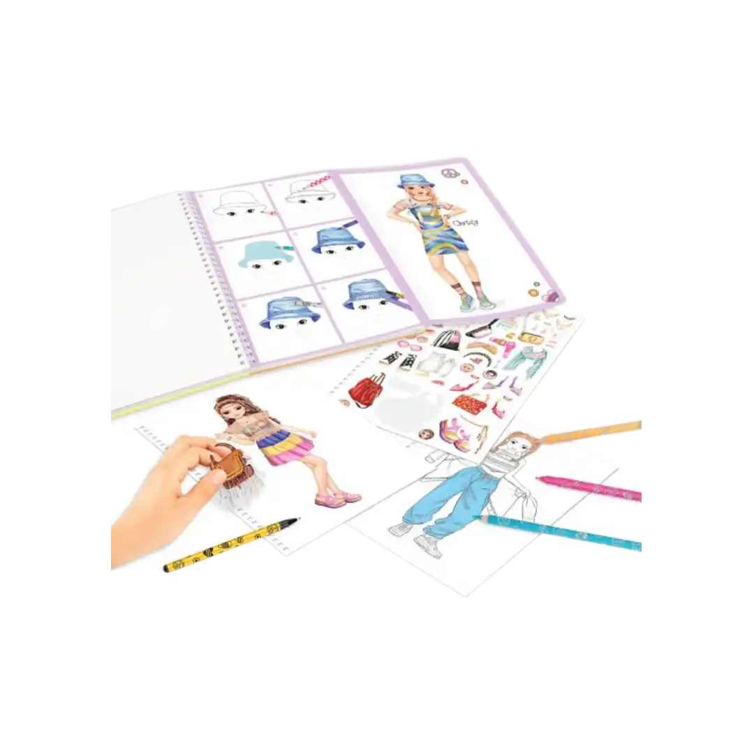 TOPModel Colouring Book With Pen Set