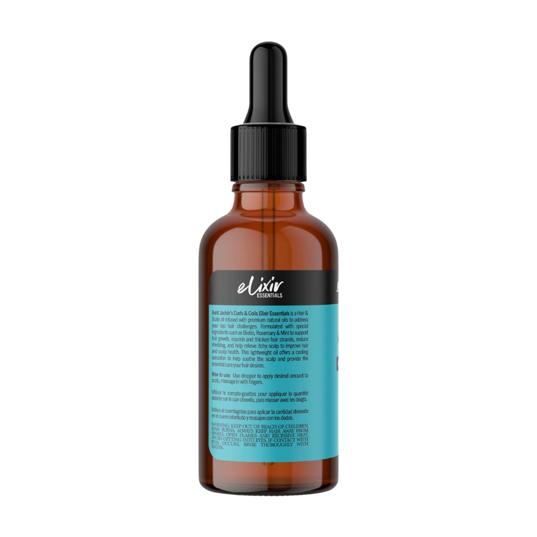 Aunt Jackie's Biotin, Rosemary & Mint Elixir Hair & Scalp Oil, 59ml