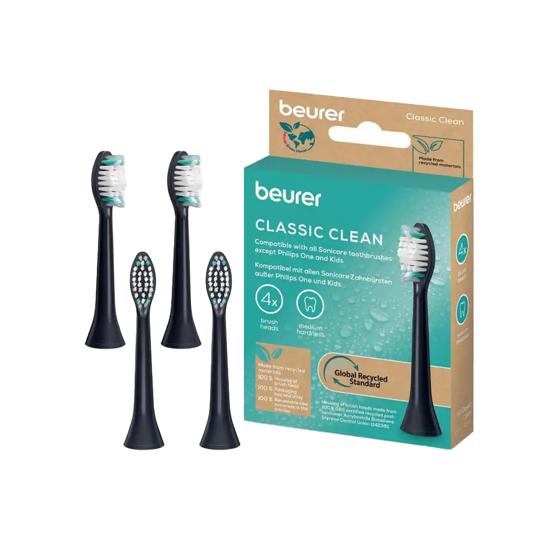 Beurer Sonic Classic Clean Brush Heads, 4pc