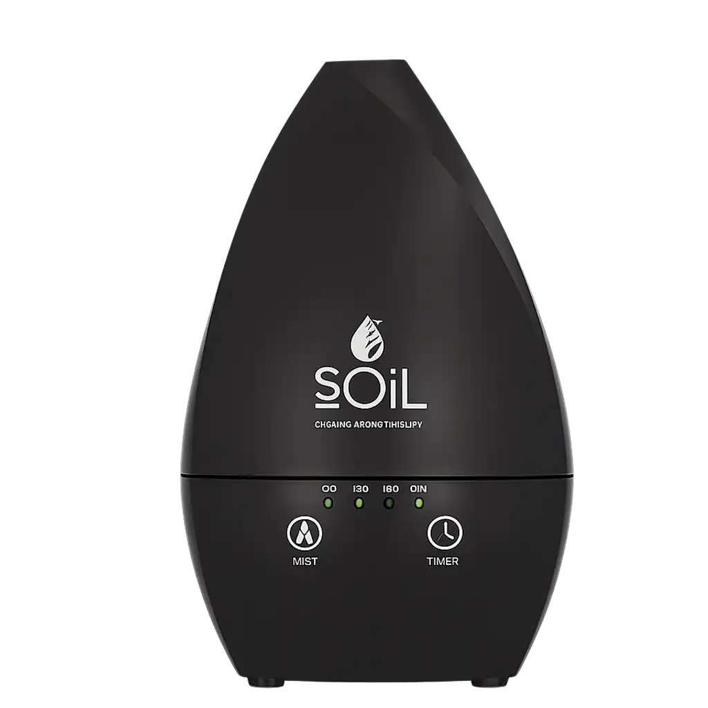 Soil Organic Ultrasonic Aroma Diffuser Black