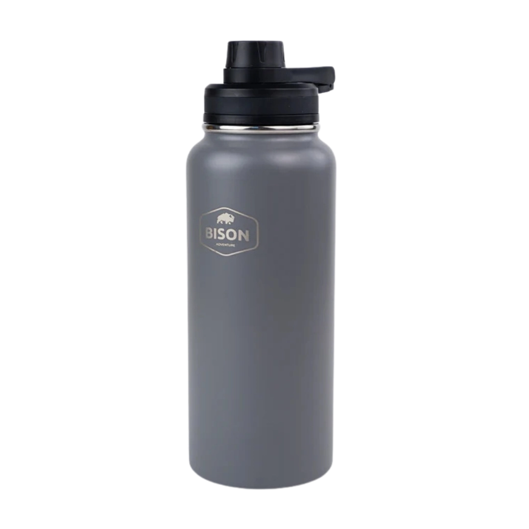 Bison Waterbottle Grey, 900ml
