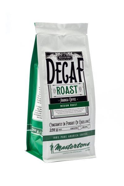 Mastertons Gourmet Coffee Mastertons Decaffeinated Beans, 250g 6009879868739 217933