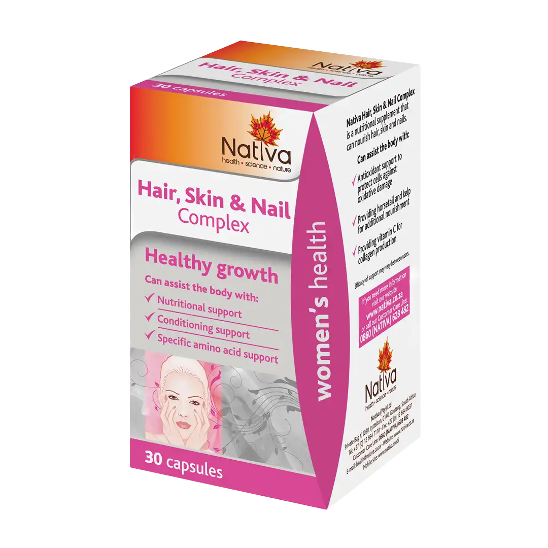 Nativa Hair Skin and Nail Complex Capsules, 30's