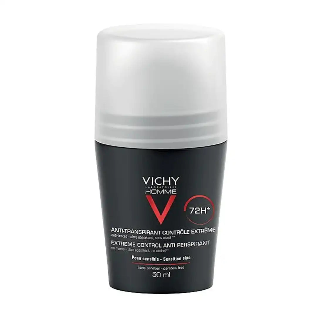 Vichy Homme 72H Anti-Perspirant Deodorant Roll-On, 50ml