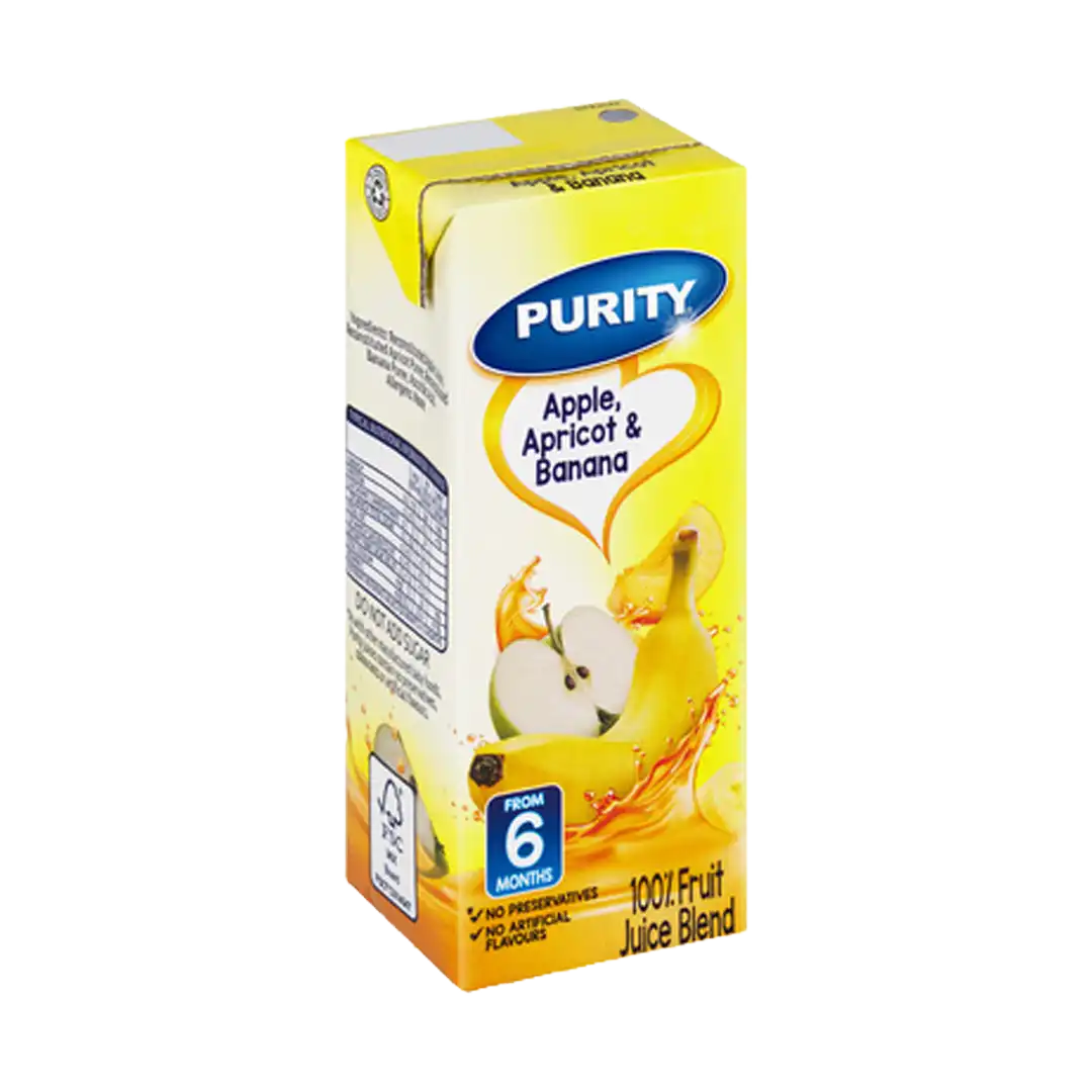 Purity Apple Apricot Banana Juice, 200ml