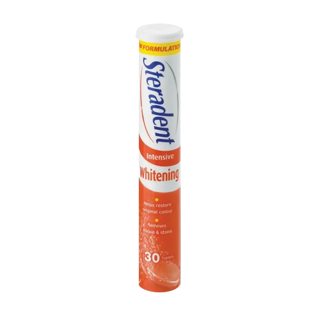 Steradent Intensive Whitening Tablets, 30's