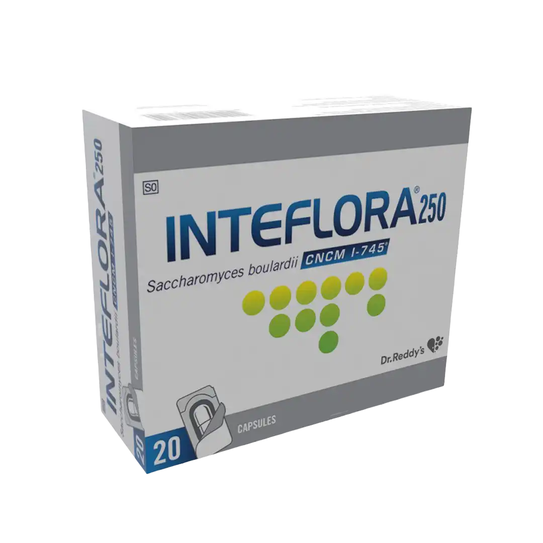 Inteflora 250 Probiotic Antidiarrhoeal Capsules