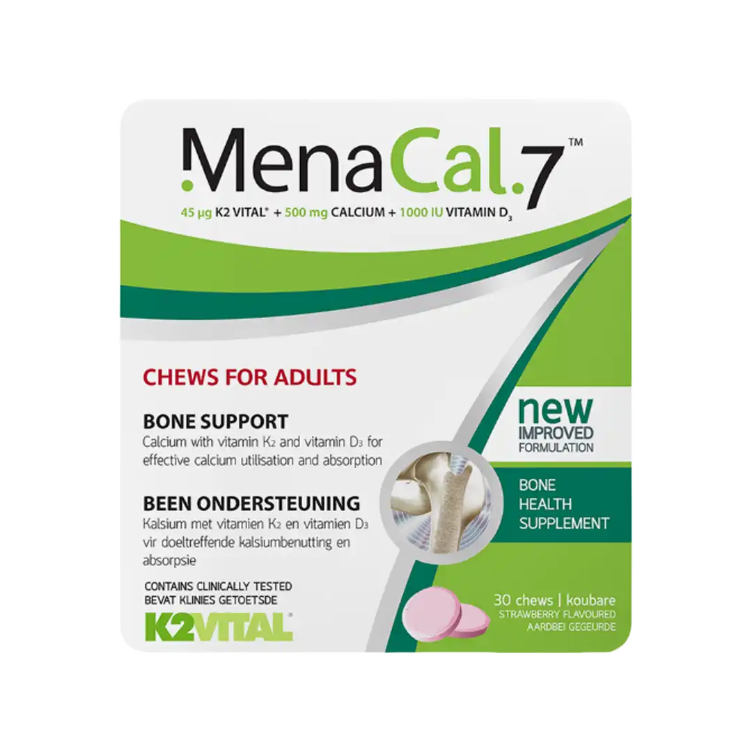 Menacal 7 Strawberry Chews. 30's