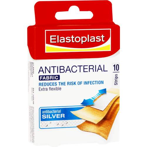 Mopani Pharmacy Health Elastoplast Antibacterial Fabric Strips 10's 4005800003967 134076