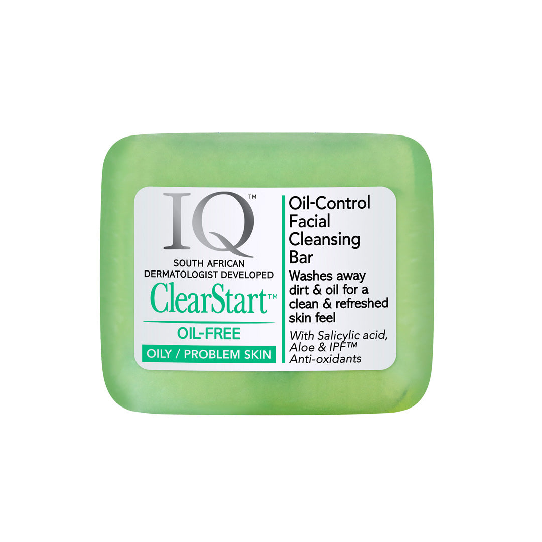 IQ Clear Start Oil Control Facial Cleansing Bar, 85g
