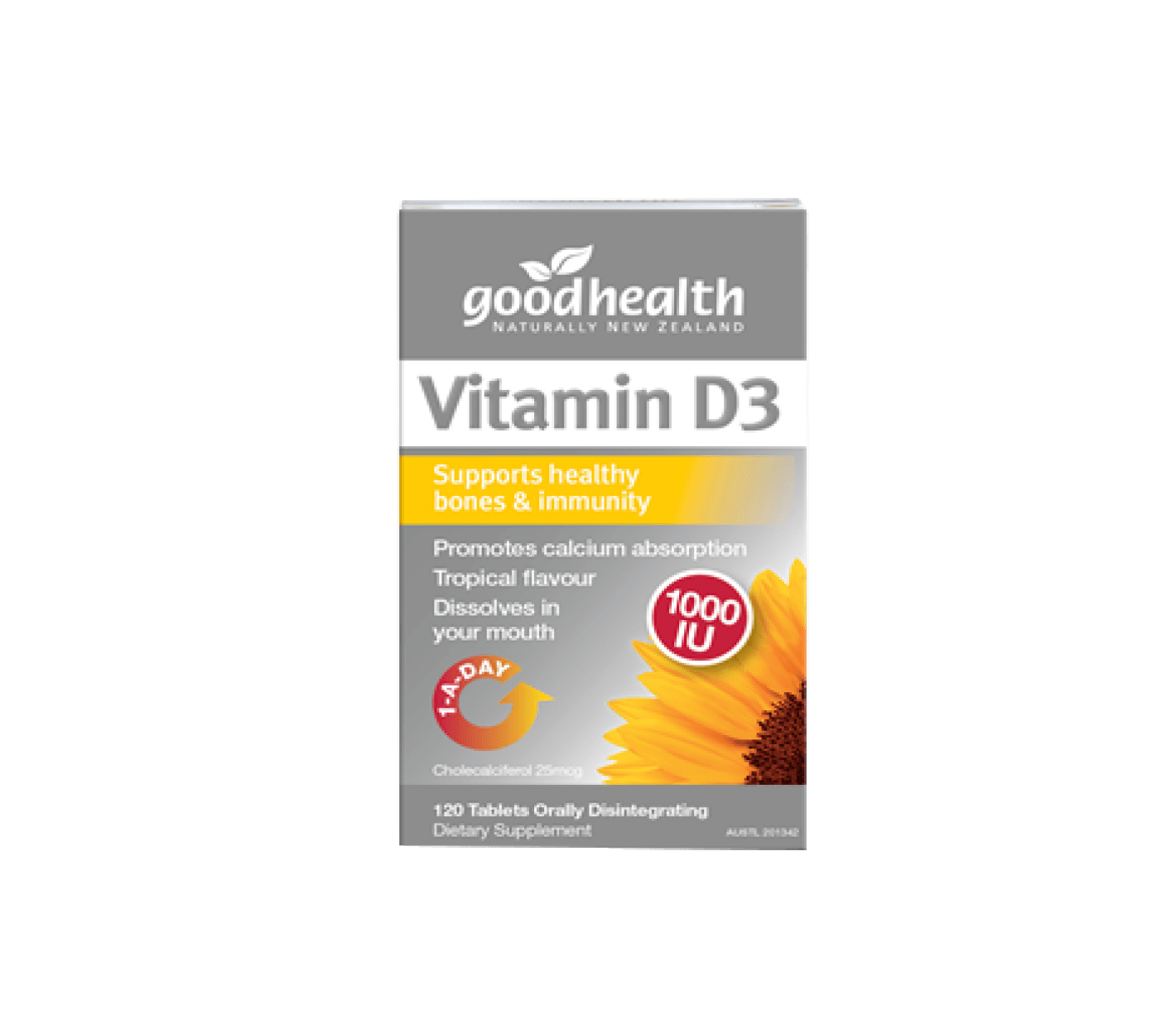 Mopani Pharmacy Good Health Good Health Vitamin D3 Tabs, 60's 9400569017692 142570