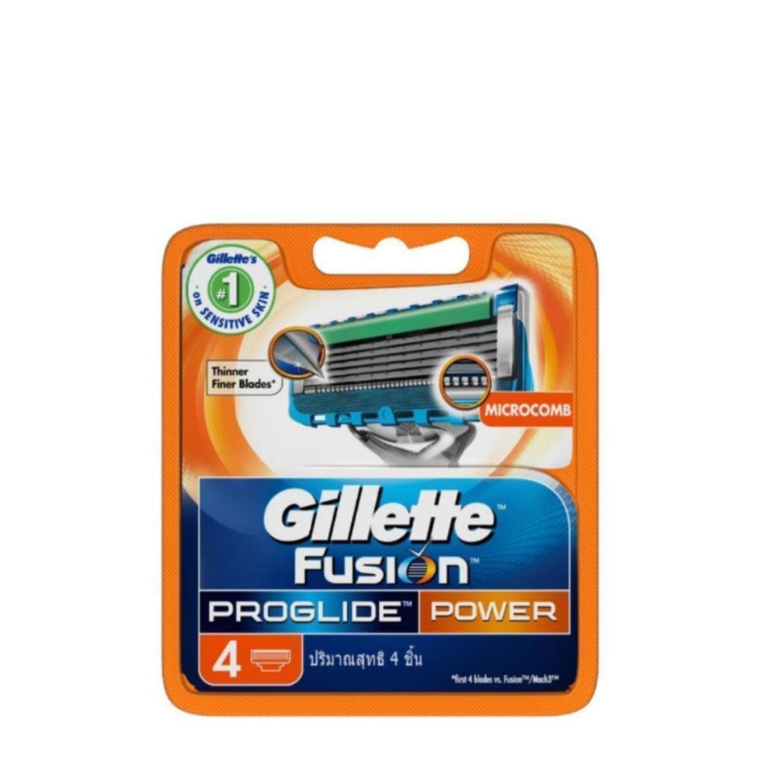 Gillette Toiletries Gillette Fusion Proglide Power Razor Blades, 4's 7702018085576 142575