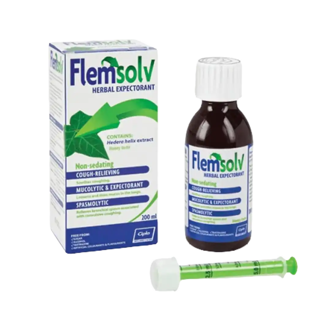 Flemsolv Herbal Expectorant Syrup, 200ml