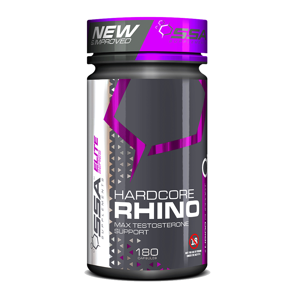 SSA Supplements Sports Nutrition SSA Hardcore PCT Rhino Caps, 180's 6009679915633 155977