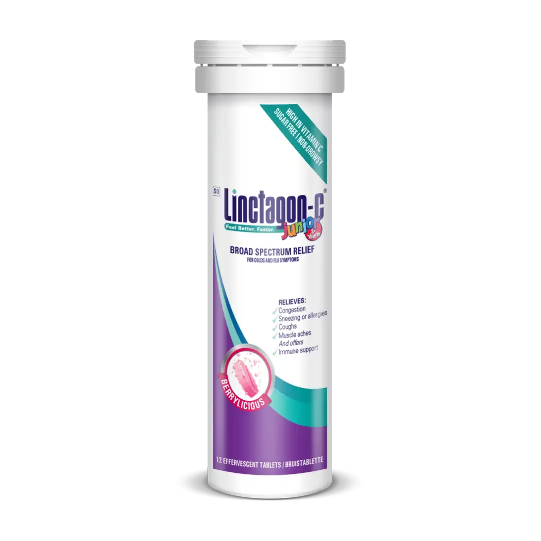 Linctagon Junior Berry Effervescent Tablets, 12's