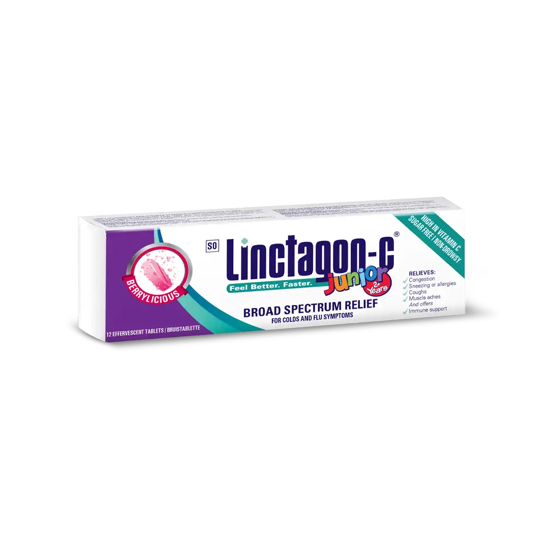 Linctagon Junior Berry Effervescent Tablets, 12's