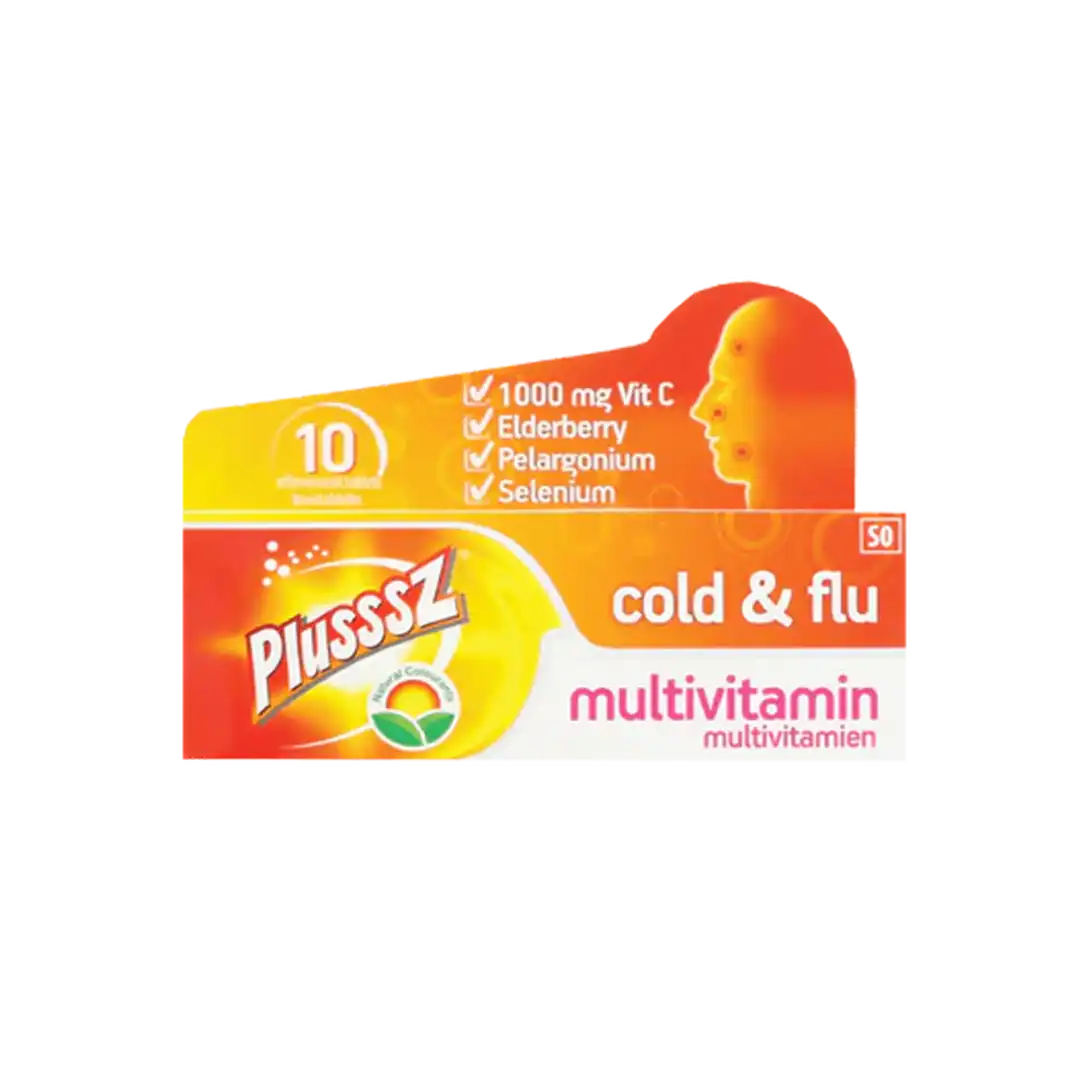 Plusssz Cold & Flu Effervescent Tablets, 10's