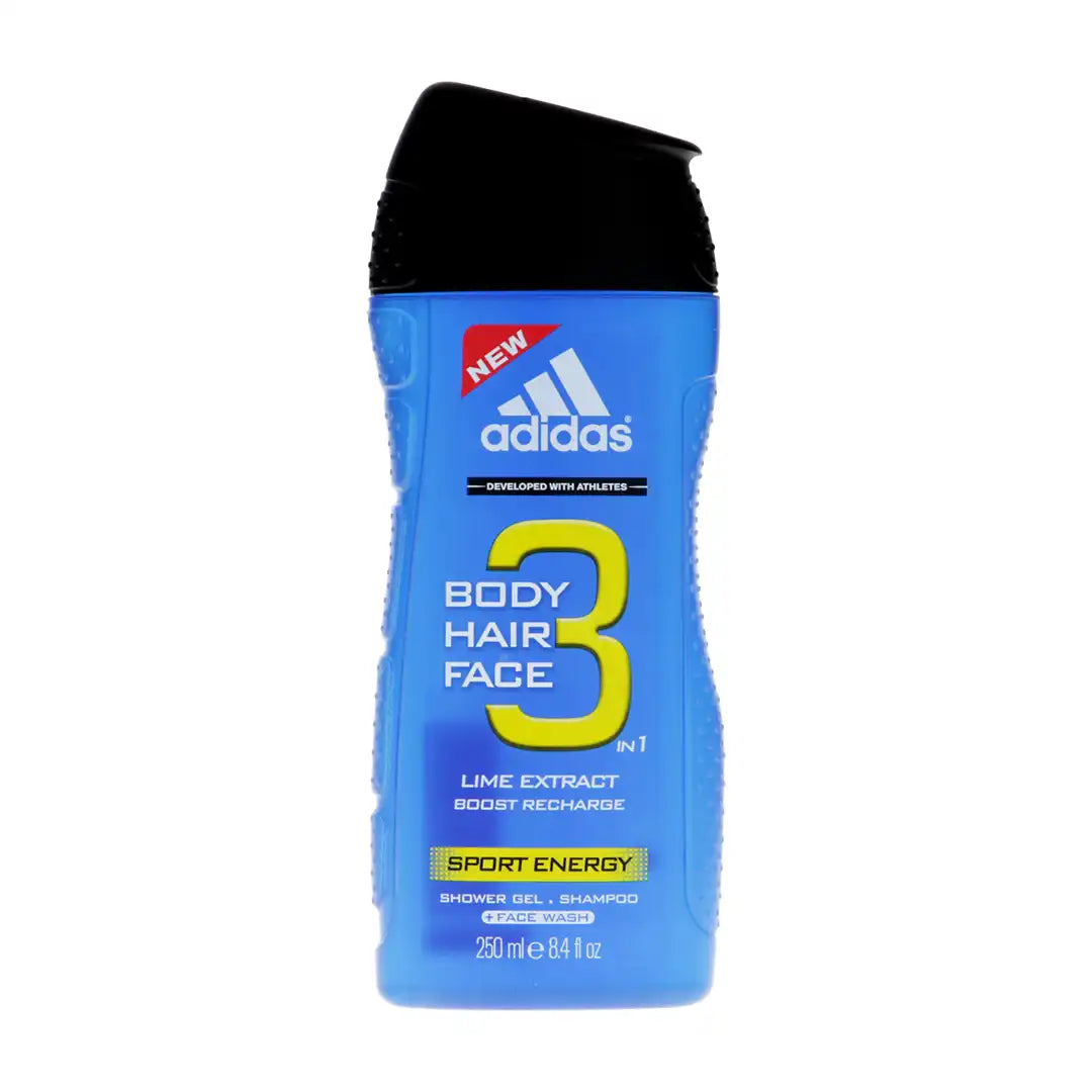 Adidas 3-in-1 Sport Energy Shower Gel, 250ml
