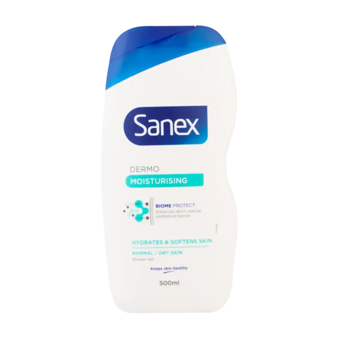 Sanex Dermo Moisturising Shower + Bath Gel, 500ml