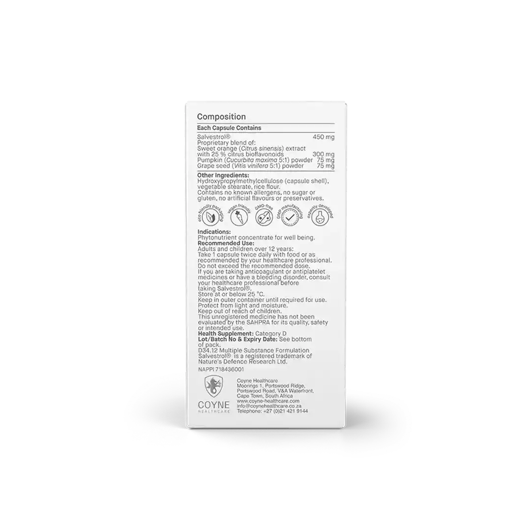 Coyne Healthcare Salvestrol Platinum Capsules, 60's