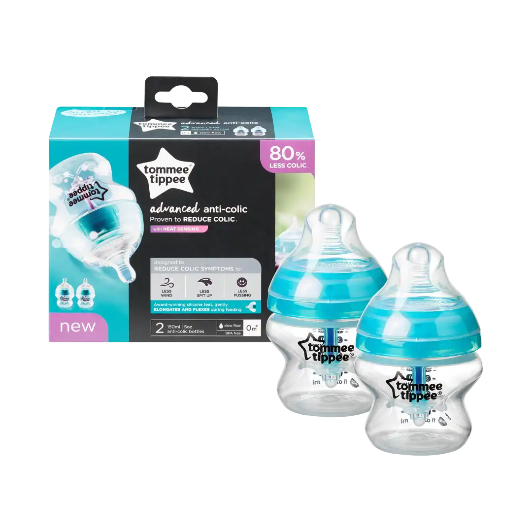 Tommee Tippee CTN Advanced Anti-Colic Comfort Bottle 2Pack 150ml, 0m+
