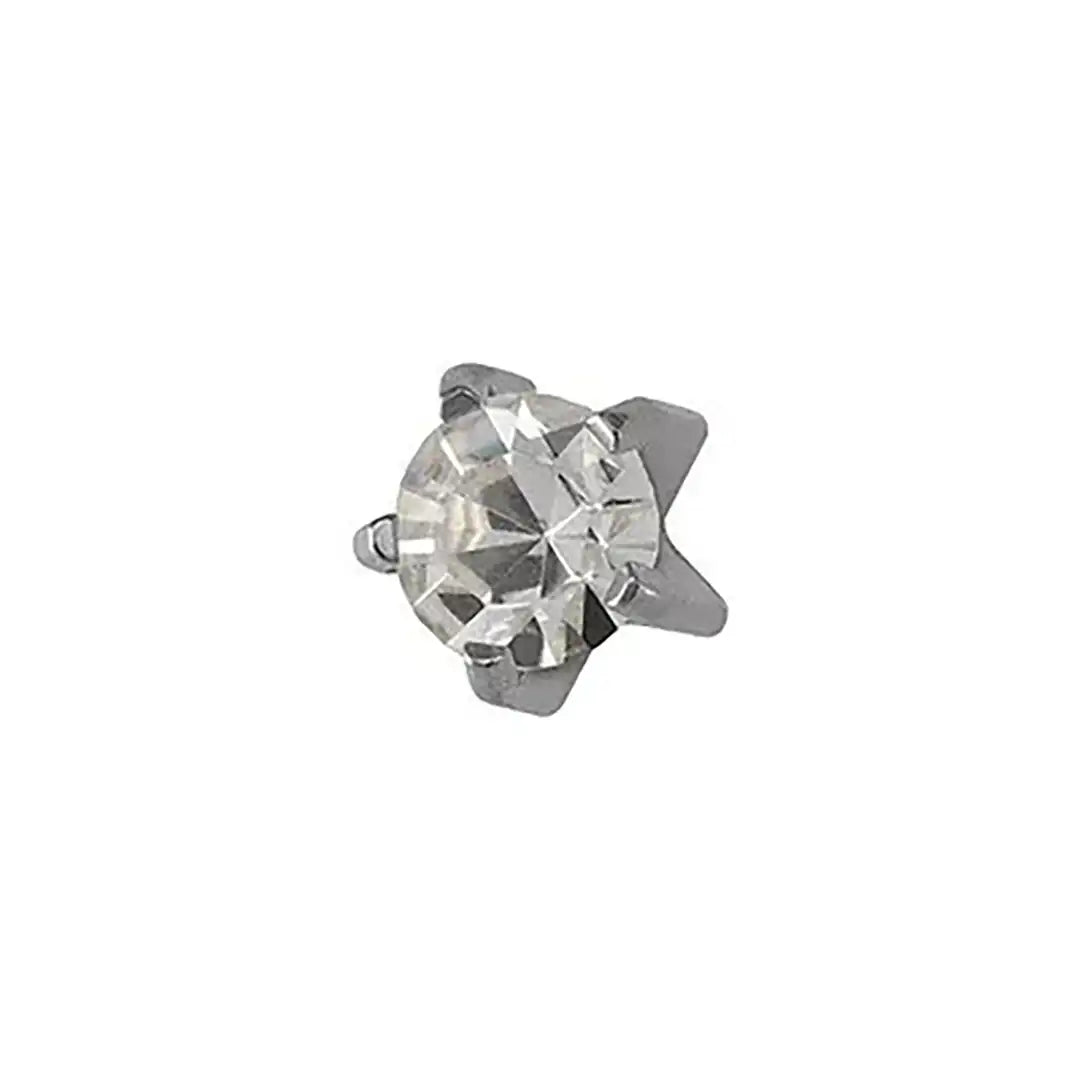 Studex April Crystal Tiffany Sterling Silver, 3mm
