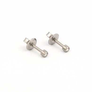 Studex Clothing Studex Mini April Crystal Sterling Silver, 2mm 48675262040 170286