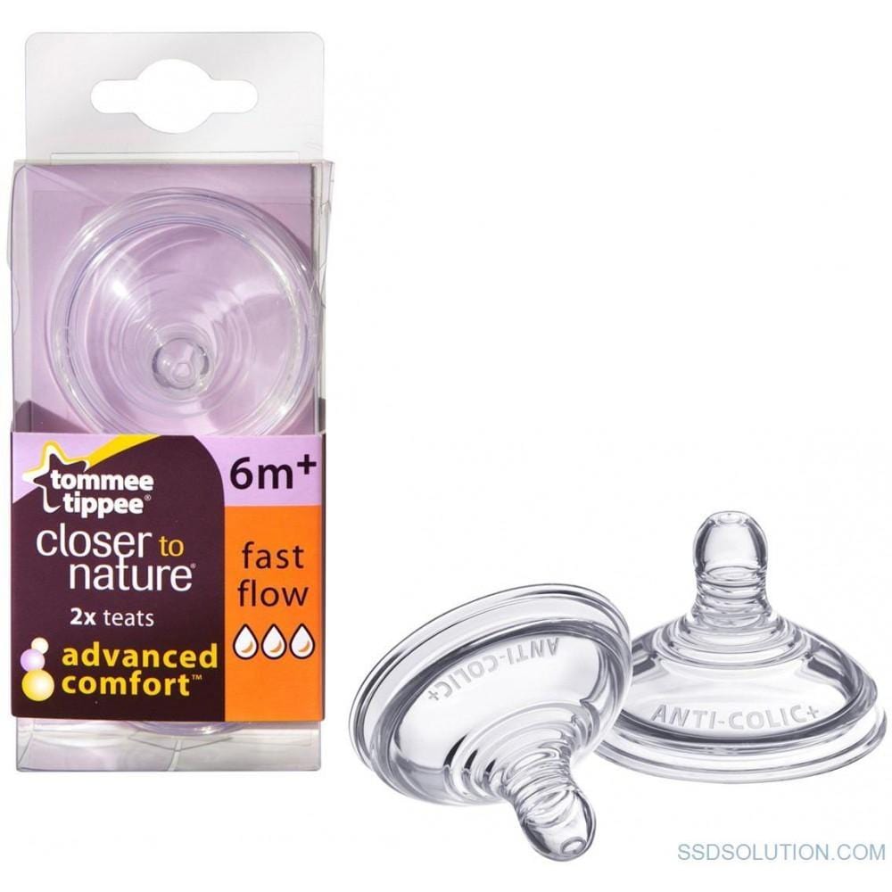 Tommee Tippee Baby Tommee Tippee Advance Comfort Fast Flow Teat 5010415226068 177422