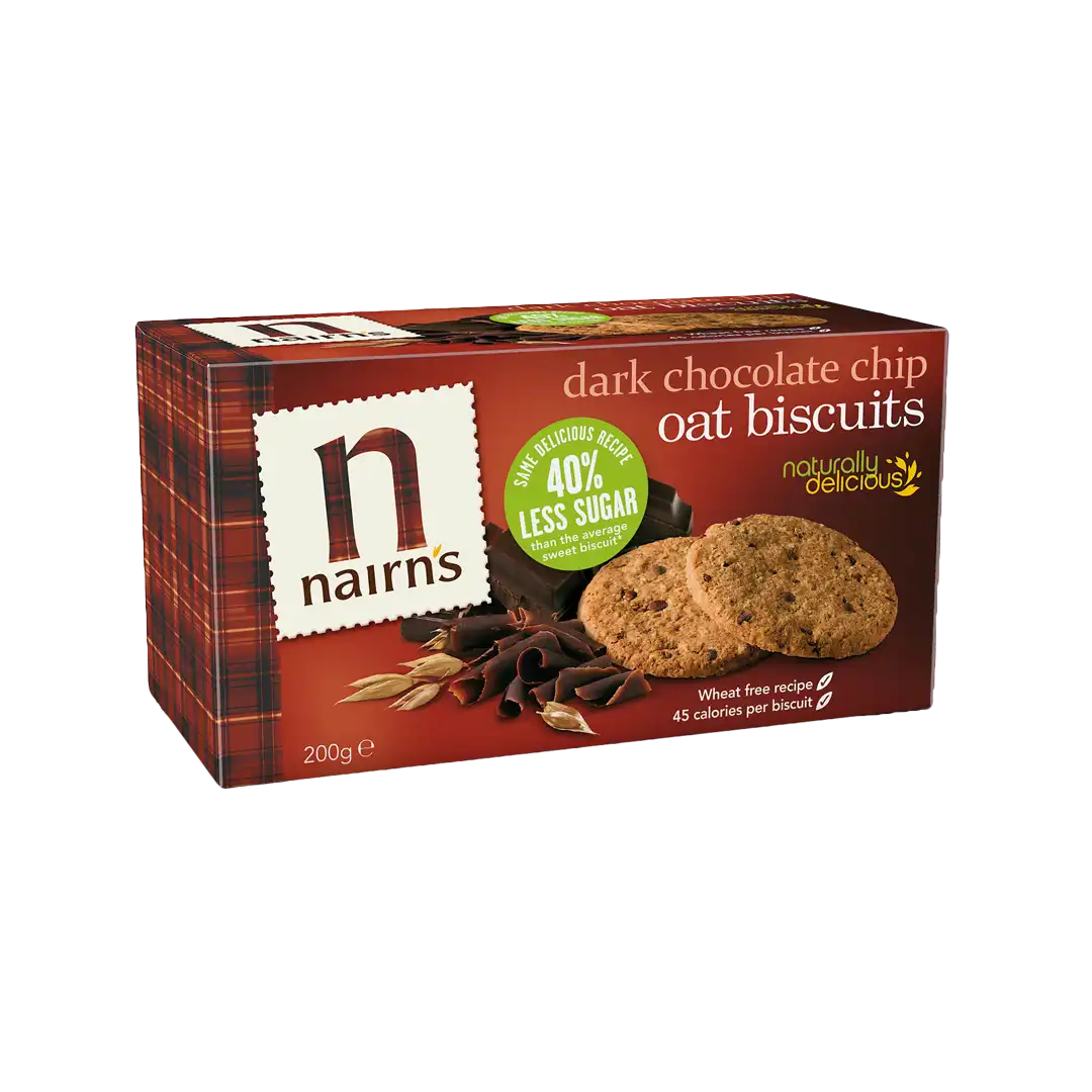 Health Connection Nairns Dark Choc Chip Biscuits, 200g