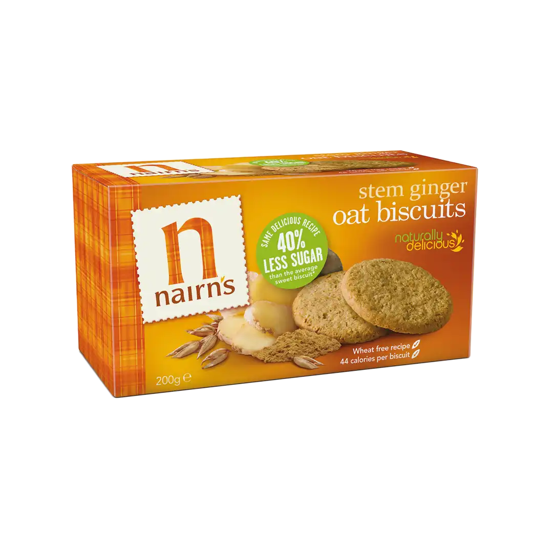 Health Connection Nairns Stem Ginger Oat Biscuits, 200g