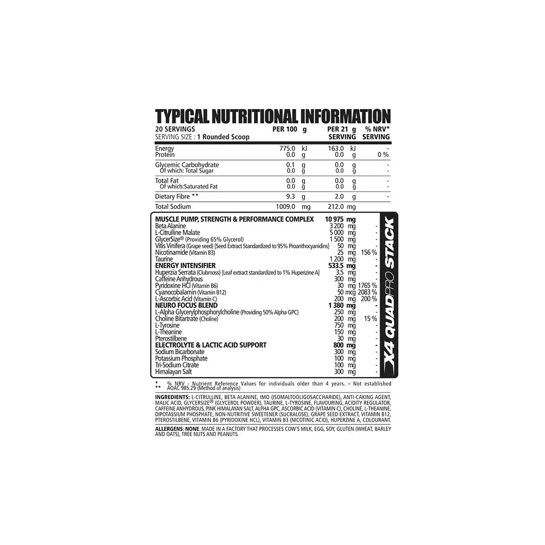 NPL N.O. Charge X6 420g, Assorted Flavours