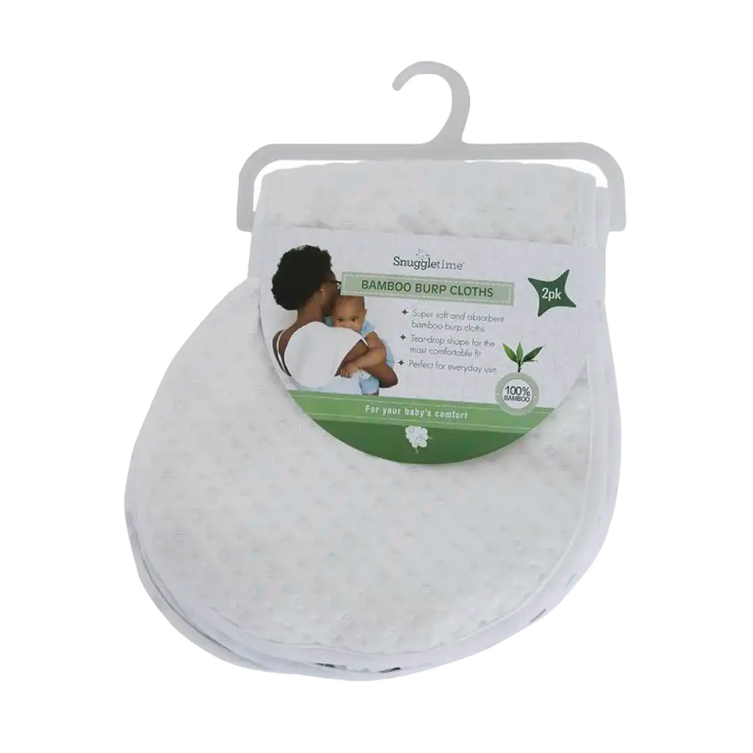 Snuggletime Breathable Cotton Muslin Burp Cloth, 2pk