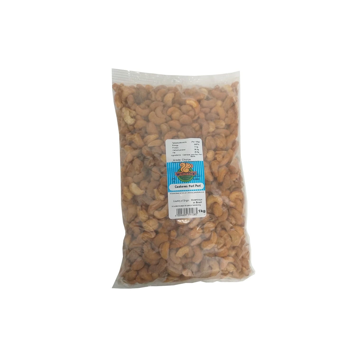 Almans Health Foods Alman's Cashew Peri-Peri, 1kg 6009609791085 190815