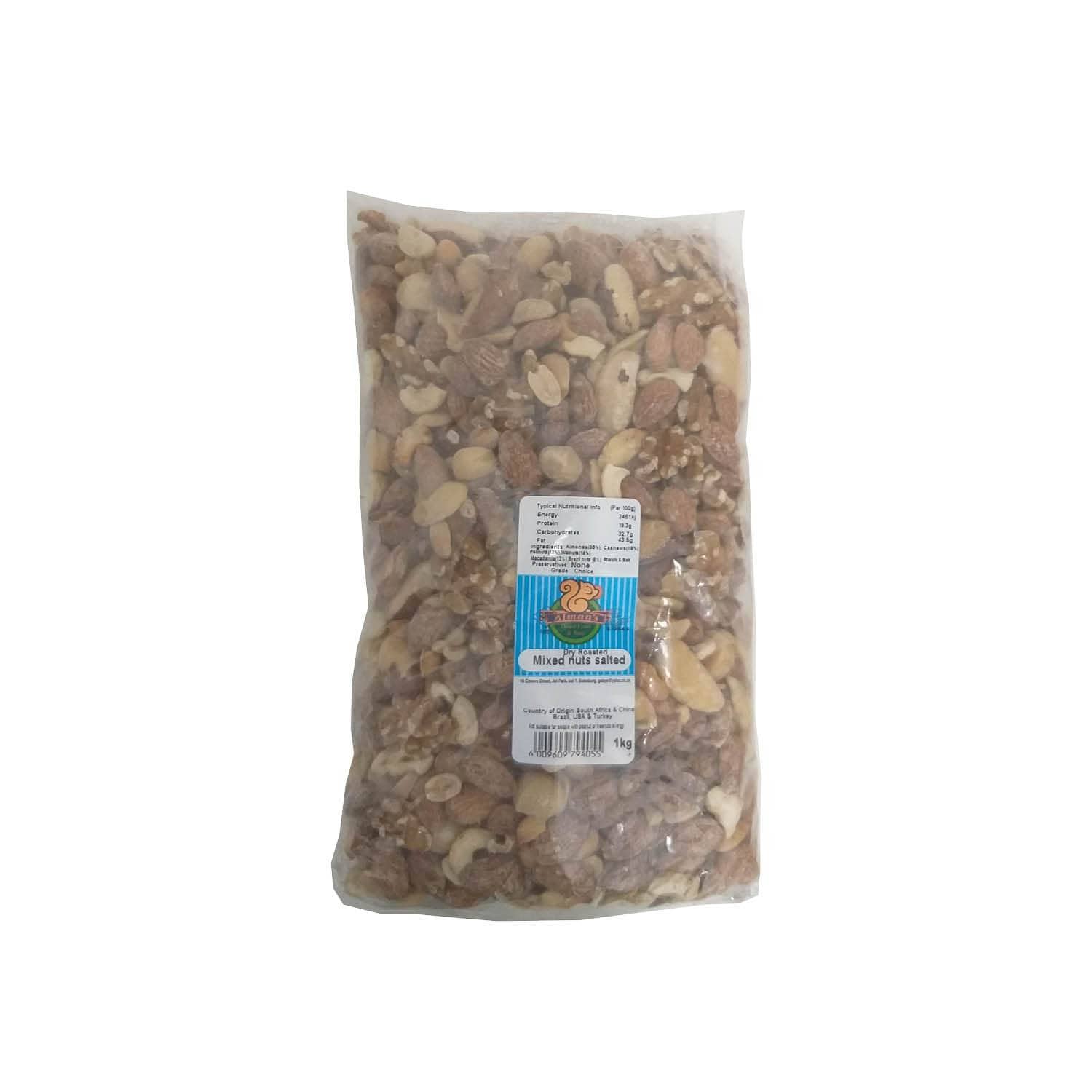 Alman's Health Foods Alman's Mixed Nuts Plain, 1kg 6009609791191 190838